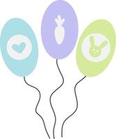 globos para celebracion para tu creatividad, tarjetas y invitaciones vector