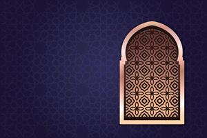 Ramadan, Eid al-Fitr, Islamic new year mosque background greeting card vector