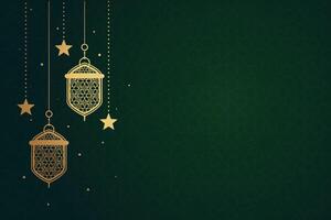 Ramadan, Eid al-Fitr, Islamic New Year background greeting card vector