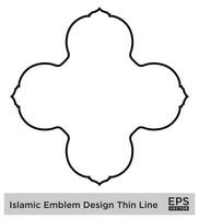 Islamic Amblem Design Thin Line Black stroke silhouettes Design pictogram symbol visual illustration vector