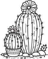 Printable succulent coloring page, desert cactus coloring page,  outline cactus coloring page, realistic cactus coloring page, pencil cactus drawing, pencil sketch cactus drawing vector