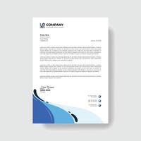 Professional and creative corporate business letter head template vector