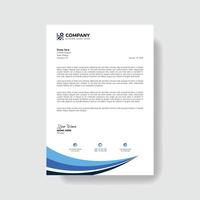 Professional and creative corporate business letter head template vector