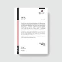 Professional And Creative Modern Corporate Business Letter Head Template. vector