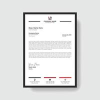 Professional And Creative Modern Corporate Business Letter Head Template. vector