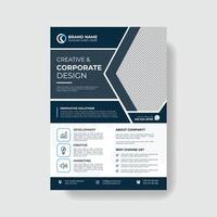 Professional and creative corporate business flyer template. vector