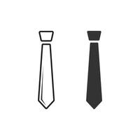 Tie icon vector. Necktie and neckcloth vector icon. Necktie symbols