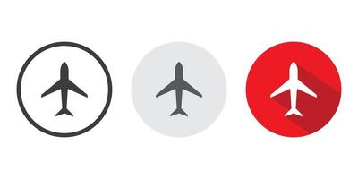 Plane icon vector. Airplane sign and symbol. Flight transport symbol. Travel sign. Airplane mode icon vector