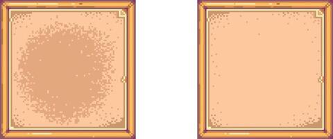 píxel Arte vector firmar, frontera píxel arte, stardew firmar borde, píxel Arte diseño conjunto de señales