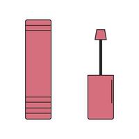 illustration of make up tools icon vector design