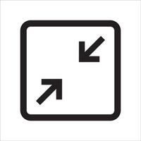 illustration of the minimize button icon vector design