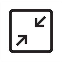 illustration of the minimize button icon vector design