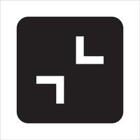 illustration of the minimize button icon vector design