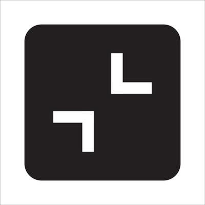 illustration of the minimize button icon vector design