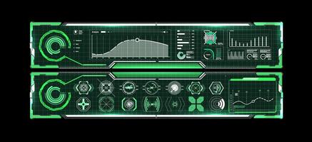 futurista vector hud interfaz pantalla diseño. digital rótulos títulos hud ui gui futurista usuario interfaz pantalla elementos colocar.