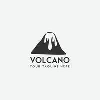 volcán montaña logo vector