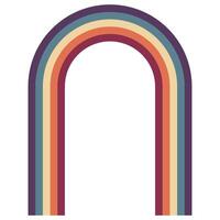 Retro Groovy Lined vector