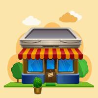 Home store market vector design