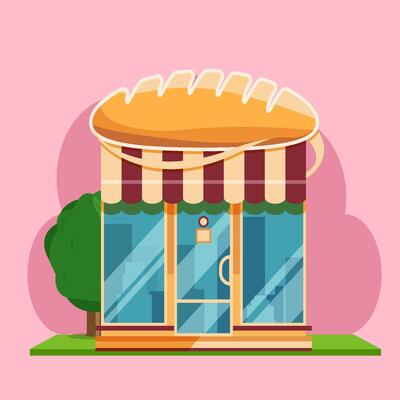 Home store market vector design