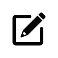 edit icon vector. Pencil, Write icon symbol vector