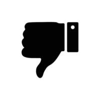 thumb down icon. dislike symbol vector