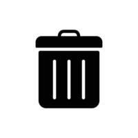 trash can icon. delete symbol vector