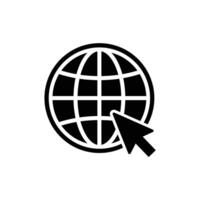 globe icon vector. Web, website, homepage icon set vector