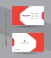 Creative modern clean and simple corporate business card or visiting card design template. vector