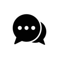 chat icon, bubble icon vector