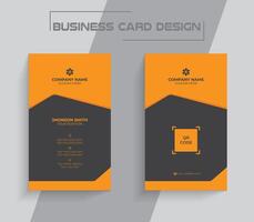 Creative modern clean and simple corporate business card or visiting card design template. vector