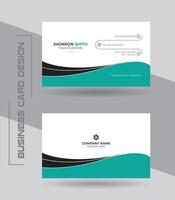 Modern minimal style simple professional business card template design. vector