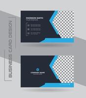 Creative modern clean and simple corporate business card or visiting card design template. vector