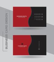 Creative modern clean and simple corporate business card or visiting card design template. vector