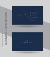 Modern minimal style simple professional business card template design. vector