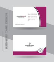 Creative modern clean and simple corporate business card or visiting card design template. vector