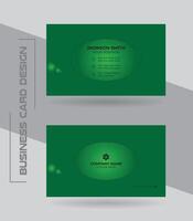 Creative modern clean and simple corporate business card or visiting card design template. vector