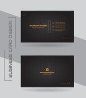 Elegant luxury minimal simple style business card template. vector