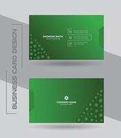 Creative modern clean and simple corporate business card or visiting card design template. vector