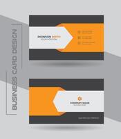 Creative modern clean and simple corporate business card or visiting card design template. vector