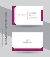 Creative modern clean and simple corporate business card or visiting card design template. vector