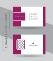 Creative modern clean and simple corporate business card or visiting card design template. vector