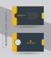 Creative modern clean and simple corporate business card or visiting card design template. vector