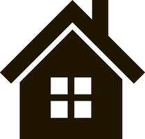 Stencil house clipart Engraving home Vector illustration