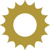 Sun icon Stencil clip art Vector illustration