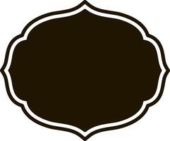 Stencil badge icon Frame border vector illustration