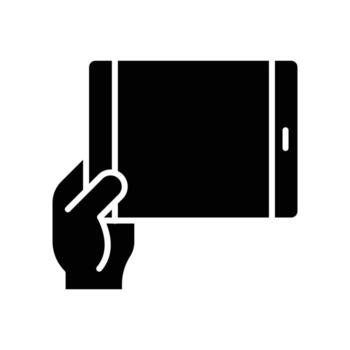 icono de la mano icono solido vector