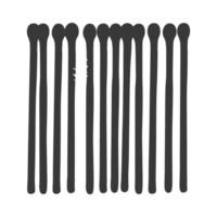 ai generato silhouette di legno fiammiferi nero colore solo png