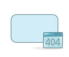 web error icon and memo board with illustration vector