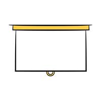 blank slide board icon vector