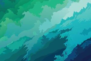 Abstract art teal blue green gradient paint background with liquid fluid grunge texture Background vector